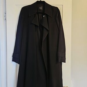 Theory Black Trench Coat